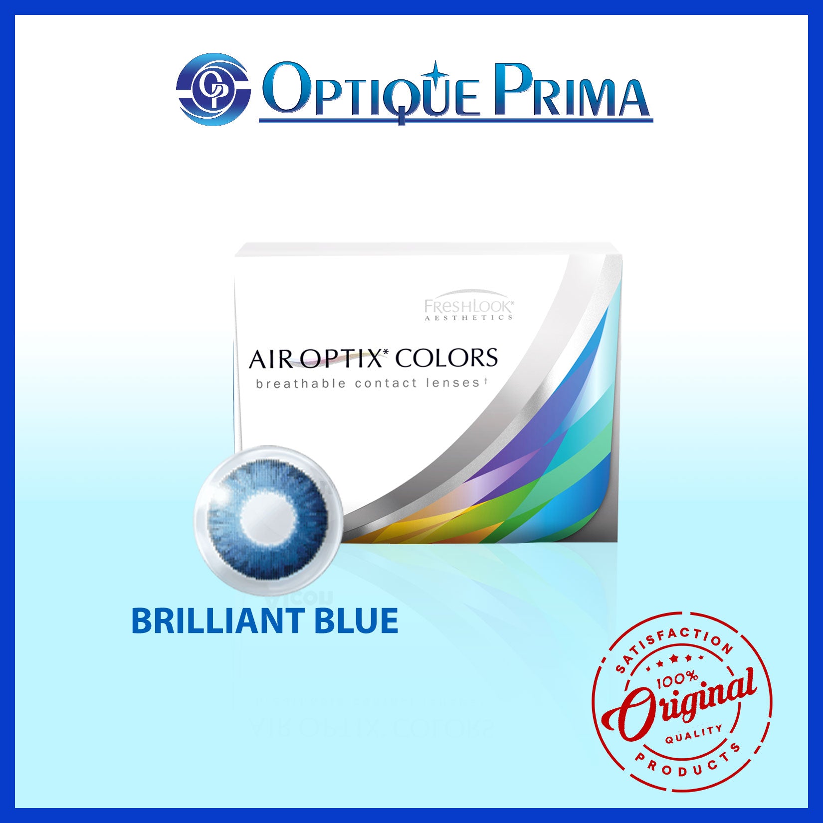 AIR OPTIX® COLORS / Brilliant Blue / Monthly Disposable Contact Lens