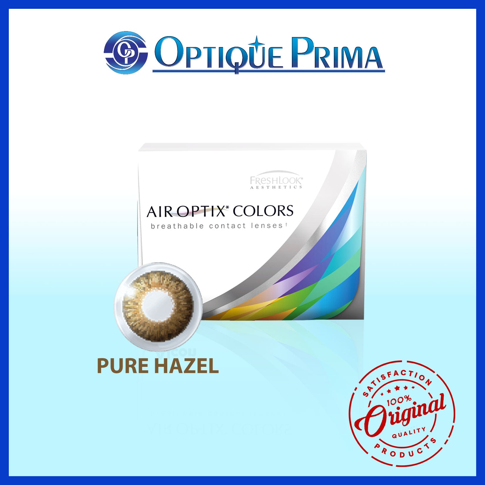 AIR OPTIX® COLORS / Pure Hazel / Monthly Disposable Contact Lens