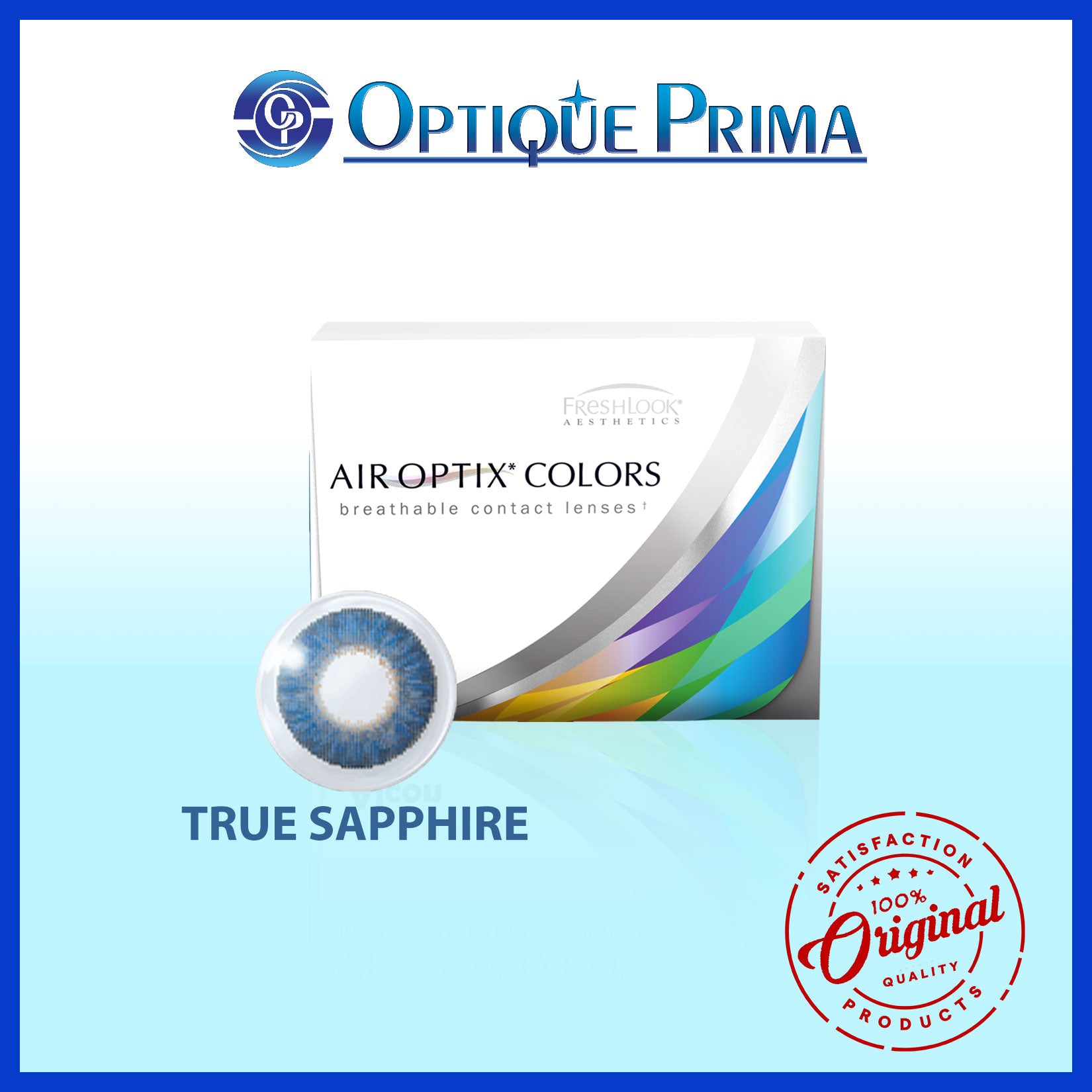 AIR OPTIX® COLORS / True Sapphire / Monthly Disposable Contact Lens