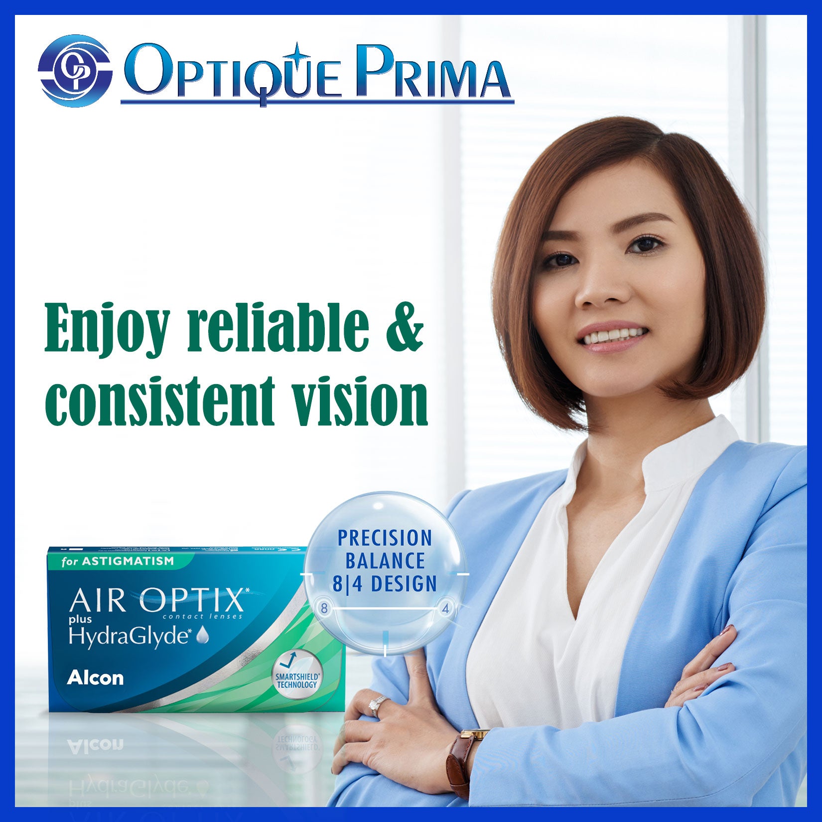 AIR OPTIX® plus HydraGLyde® for ASTIGMATISM / Monthly Disposable Contact Lens